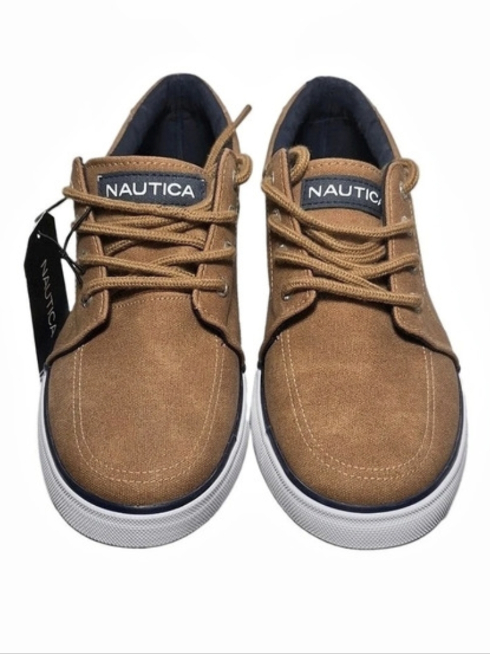 Nautica Berrian 4B Casual Sneakers in Brown & White US 5 NWT